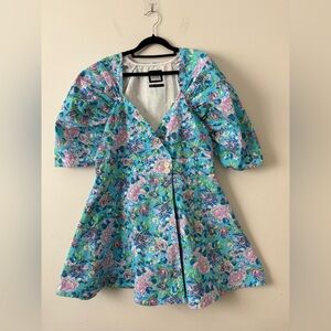 Reclaimed Vintage Denim Floral Dress